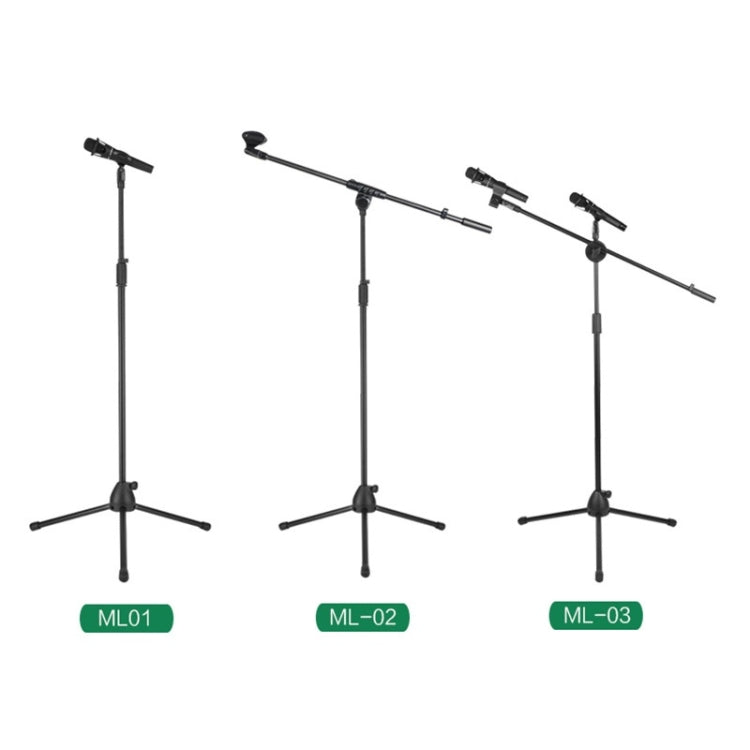 ML01  Live Microphone Lift Stand Floor Microphone Stand Stage Performance Vertical Tripod