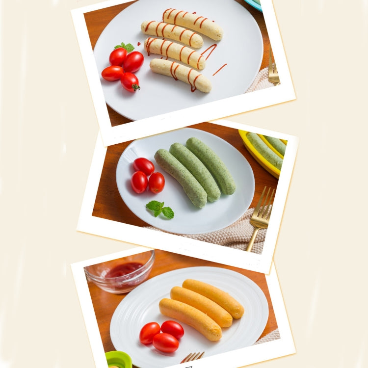 Food Grade Silicone Round Sausage Mold Baking Mold Homemade DIY Hot Dog Mold, Random Color Delivery