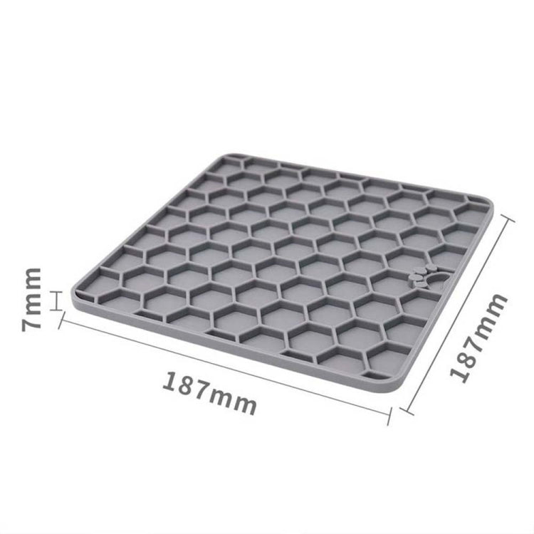 2 PCS Silicone Pet Supplies Sucker Slow Food Pad