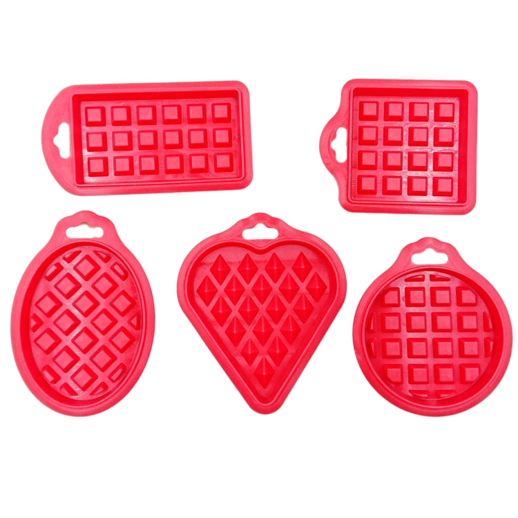 2 Sets Food Grade Silicone Waffle Mold Kitchen Cake Set Baking Supplies