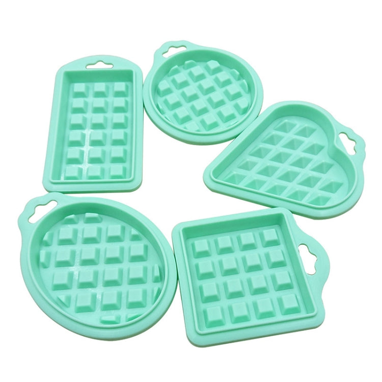 2 Sets Food Grade Silicone Waffle Mold Kitchen Cake Set Baking Supplies