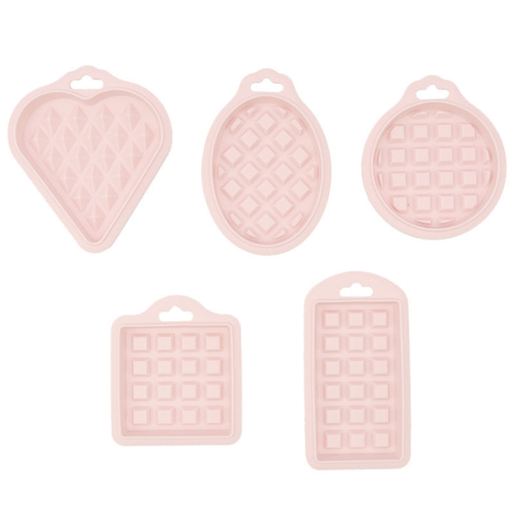 2 Sets Food Grade Silicone Waffle Mold Kitchen Cake Set Baking Supplies