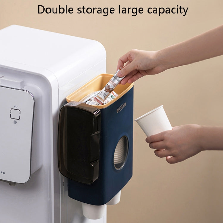 Household Free Punching Automatic Cup Remover Wall-Mounted Storage Box For Paper Cups