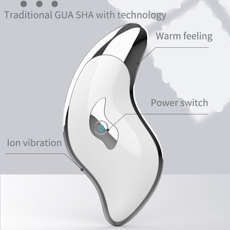 GSY001 Electric Scraping Instrument for Face Dredging Meridian and Tendon Pulling Beauty Instrument(White)