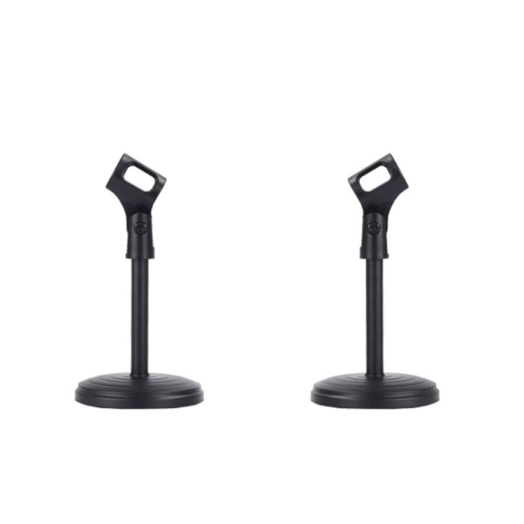 2 PCS Desktop Microphone Stand Desktop Multifunctional Live Microphone Stand  without Lifting (ZM-01)