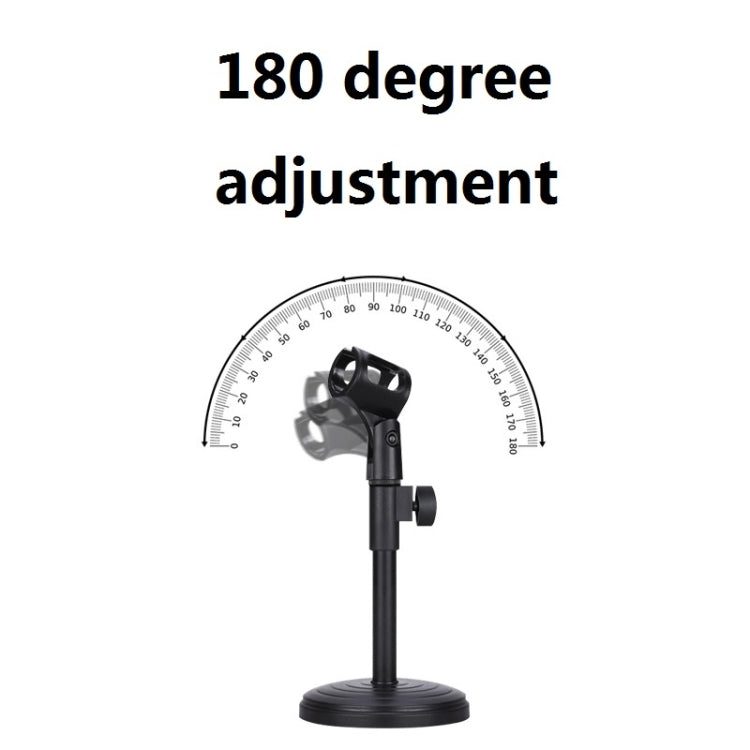 2 PCS Desktop Microphone Stand Desktop Multifunctional Live Microphone Stand  without Lifting (ZM-01)