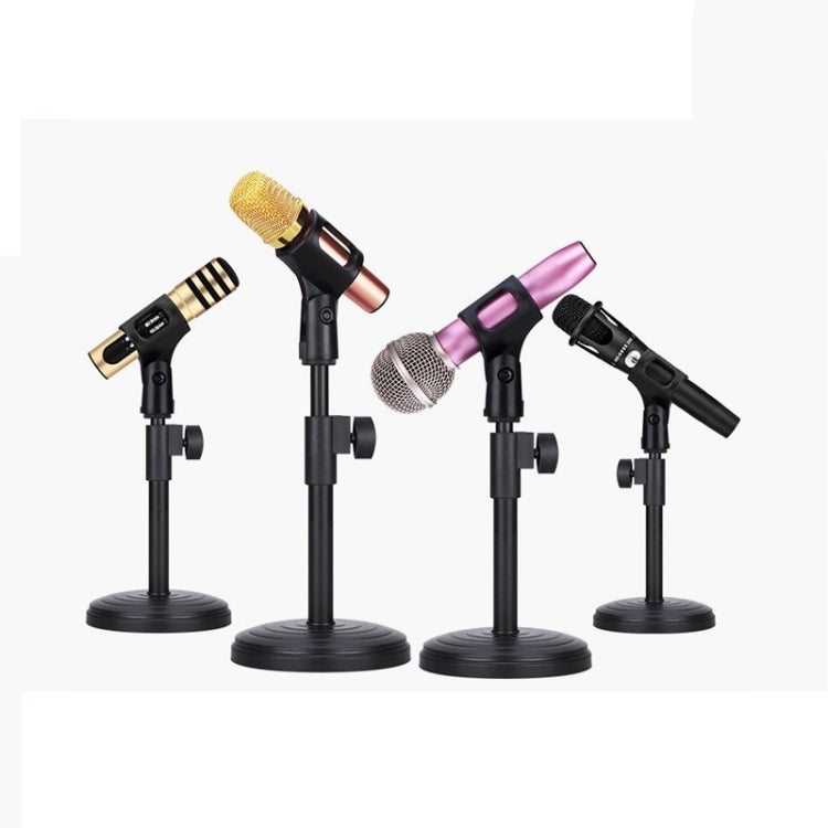 2 PCS Desktop Microphone Stand Desktop Multifunctional Live Microphone Stand  without Lifting (ZM-01)