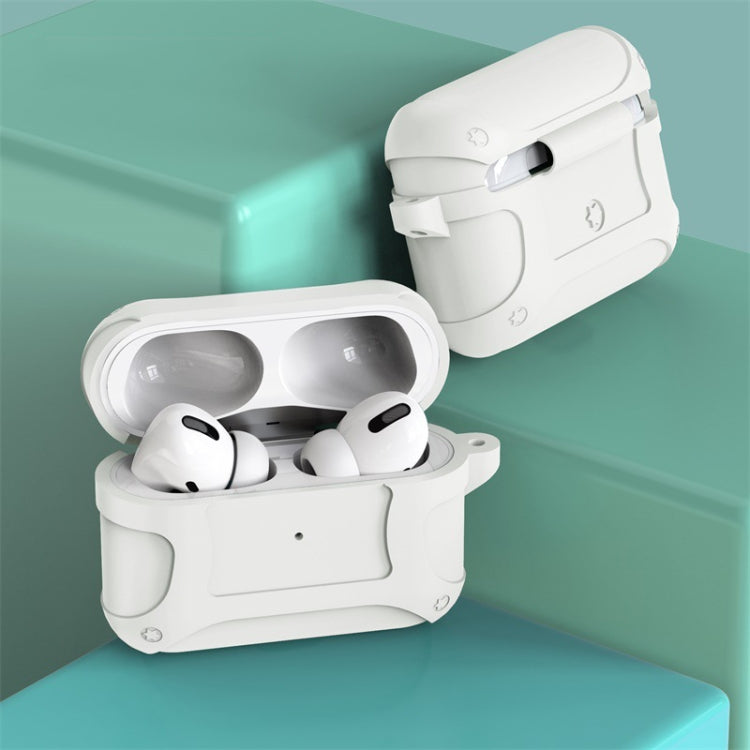 2 PCS Pure Color Simple Waterproof Earphone Protective Cover For AirPods Pro