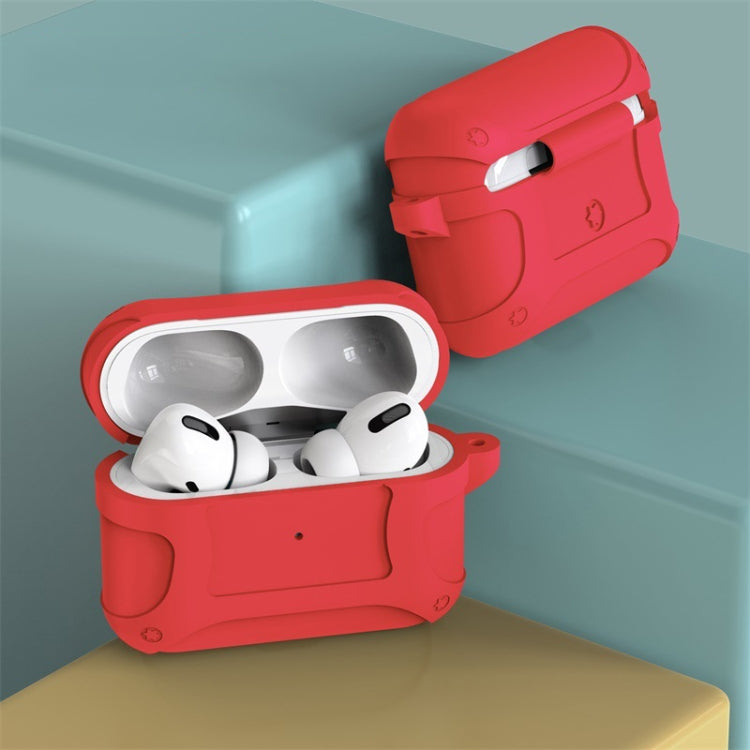 2 PCS Pure Color Simple Waterproof Earphone Protective Cover For AirPods Pro