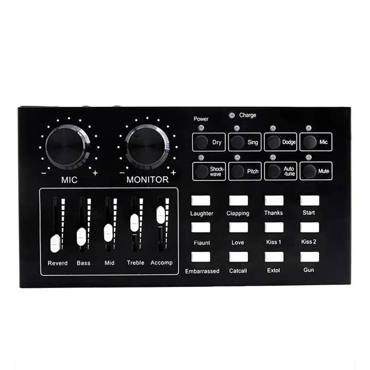i10 Mobile Phone Live Singing Sound Card Microphone