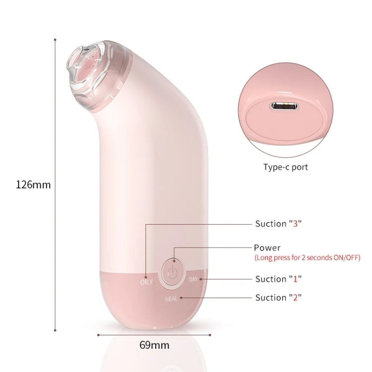 MP505 Electric Blackhead Suction Instrument Beauty Instrument Household Facial Lifting Firming Pore Cleaner(Princess Powder)