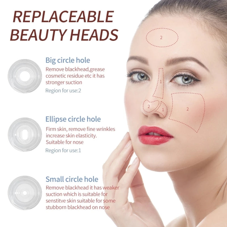 MP505 Electric Blackhead Suction Instrument Beauty Instrument Household Facial Lifting Firming Pore Cleaner(Princess Powder)