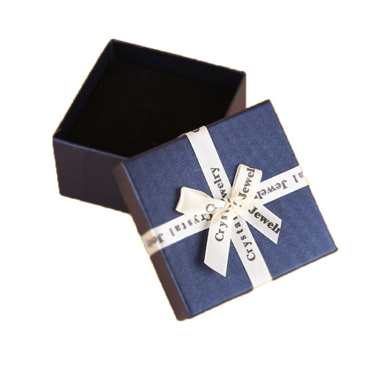 10 PCS Bowknot Jewelry Gift Box Square Jewelry Paper Packaging Box, Specification: 9x9x4cm