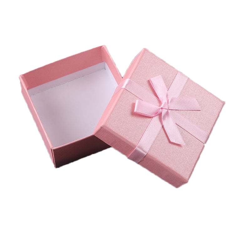 10 PCS Bowknot Jewelry Gift Box Square Jewelry Paper Packaging Box, Specification: 9x9x4cm