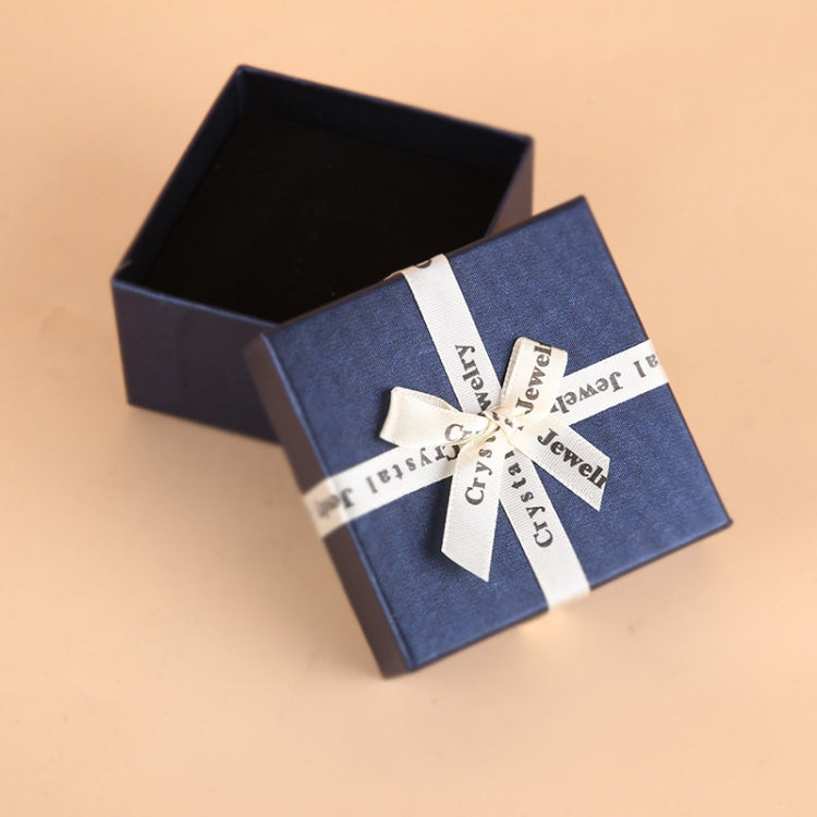 10 PCS Bowknot Jewelry Gift Box Square Jewelry Paper Packaging Box, Specification: 6.2x6.2cm