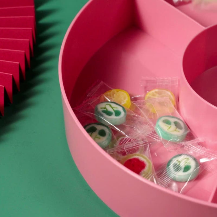Plastic Fruit Tray With Lid Living Room Household Dried Fruit Box, Specification: One Layer (Yellow)