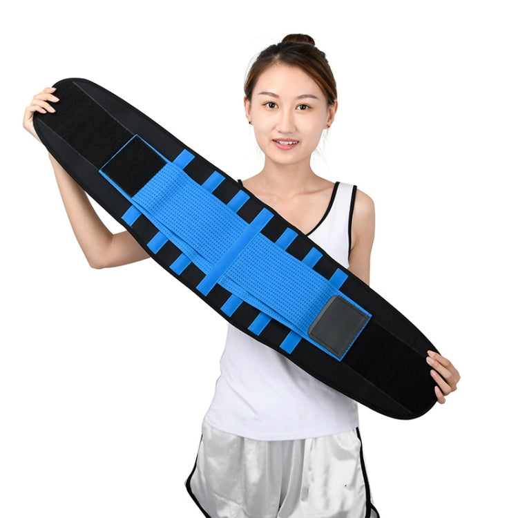 Breathable Mesh Warm Waist Belt Reinforced Steel Plate Support Sports Waist Belt, Specification: M
