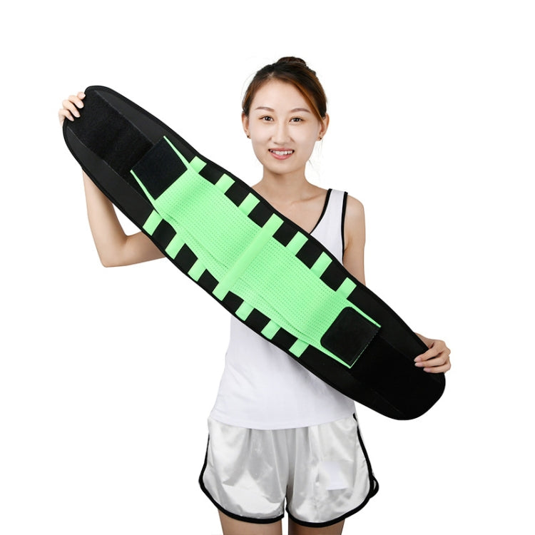 Breathable Mesh Warm Waist Belt Reinforced Steel Plate Support Sports Waist Belt, Specification: L