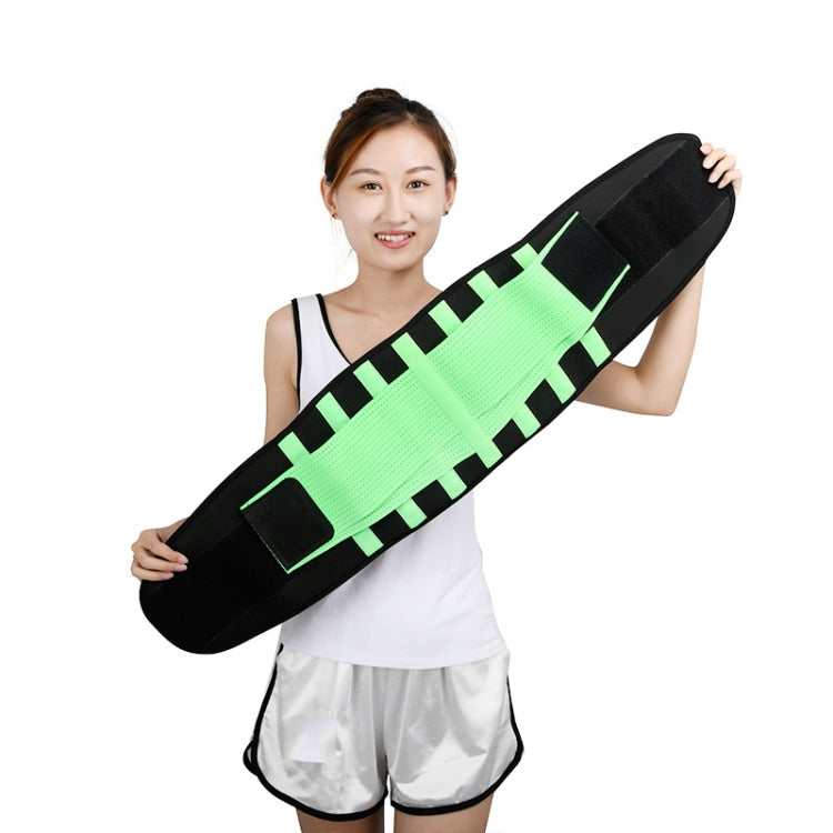 Breathable Mesh Warm Waist Belt Reinforced Steel Plate Support Sports Waist Belt, Specification: L
