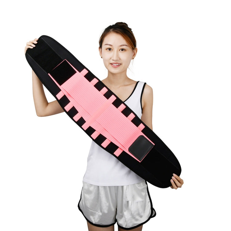 Breathable Mesh Warm Waist Belt Reinforced Steel Plate Support Sports Waist Belt, Specification: L