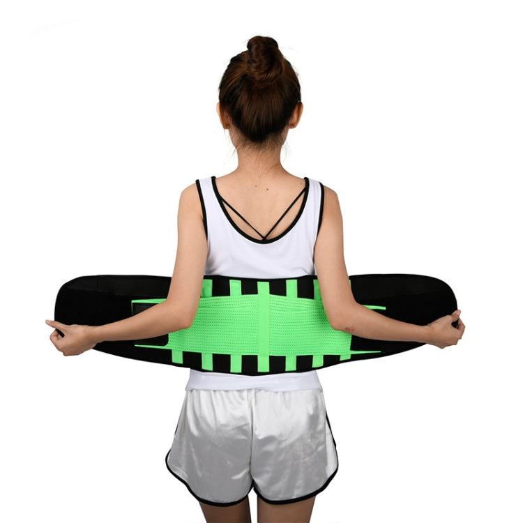 Breathable Mesh Warm Waist Belt Reinforced Steel Plate Support Sports Waist Belt, Specification: L