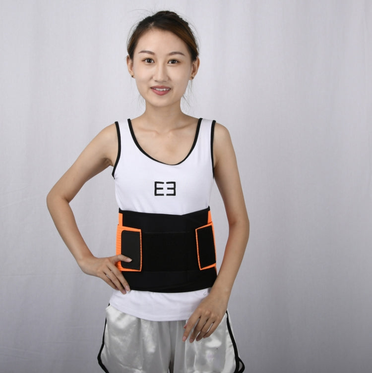 Breathable Mesh Warm Waist Belt Reinforced Steel Plate Support Sports Waist Belt, Specification: L