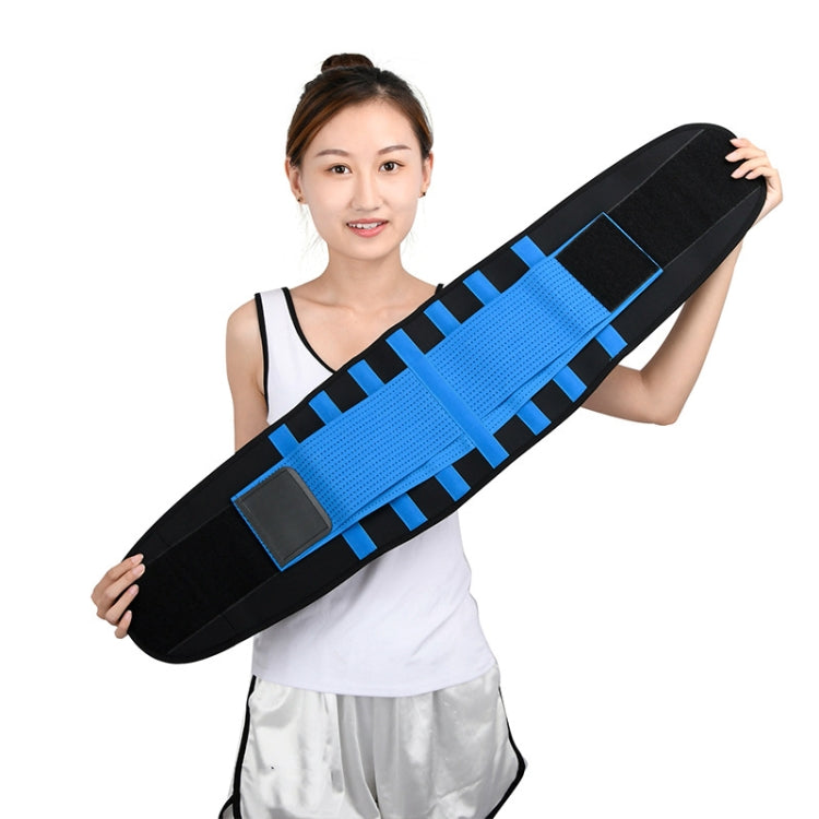 Breathable Mesh Warm Waist Belt Reinforced Steel Plate Support Sports Waist Belt, Specification: XXL