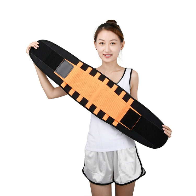 Breathable Mesh Warm Waist Belt Reinforced Steel Plate Support Sports Waist Belt, Specification: XXL