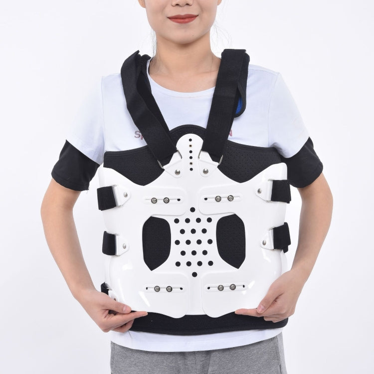 Breathable Adjustable Spine Chest And Back Fixed Brace Plastic Polymer Brace,Style: Strap