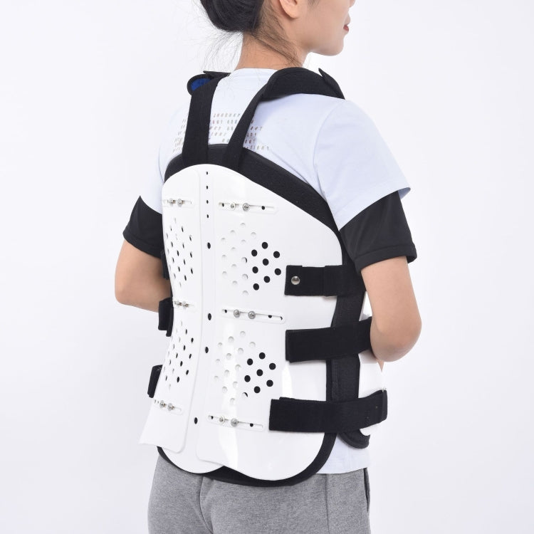 Breathable Adjustable Spine Chest And Back Fixed Brace Plastic Polymer Brace,Style: Strap