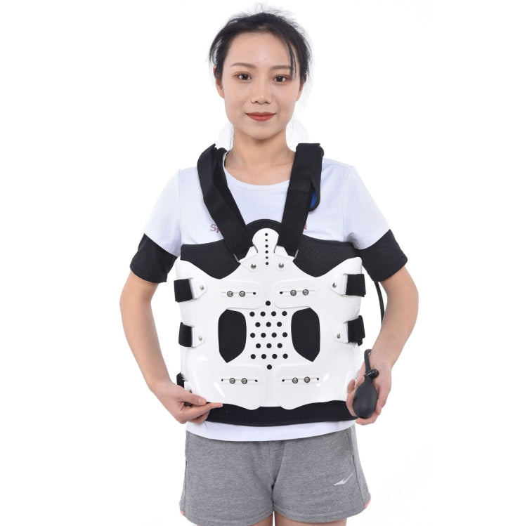 Breathable Adjustable Spine Chest And Back Fixed Brace Plastic Polymer Brace,Style: Single Airbag