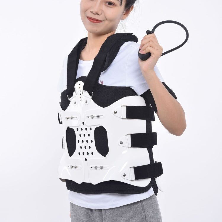 Breathable Adjustable Spine Chest And Back Fixed Brace Plastic Polymer Brace,Style: Single Airbag