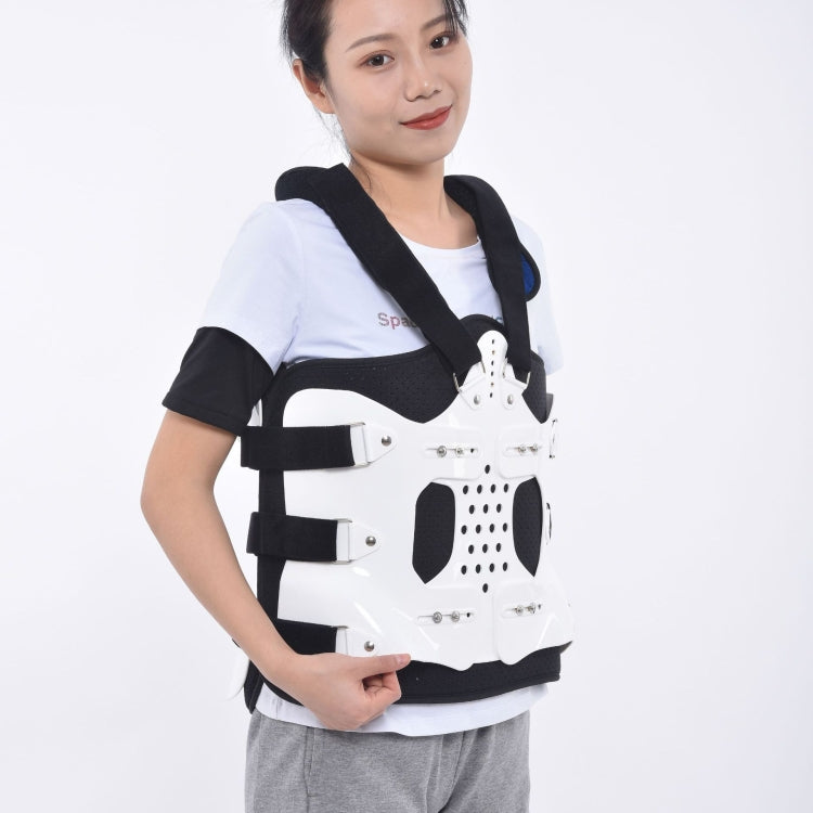 Breathable Adjustable Spine Chest And Back Fixed Brace Plastic Polymer Brace,Style: Single Airbag