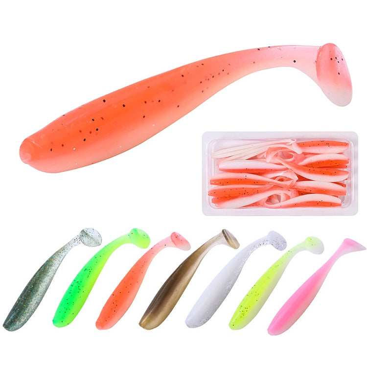 5 Set Simulated Fishing Lures Two-Color T-Tail Soft Lures Bionic Sea Fishing Lures, Colour: 2