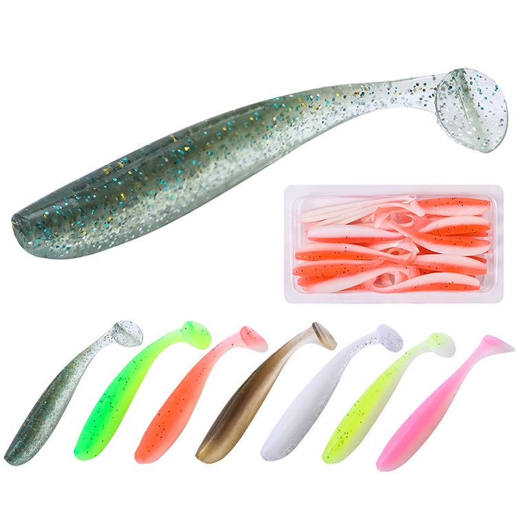 5 Set Simulated Fishing Lures Two-Color T-Tail Soft Lures Bionic Sea Fishing Lures, Colour: 5