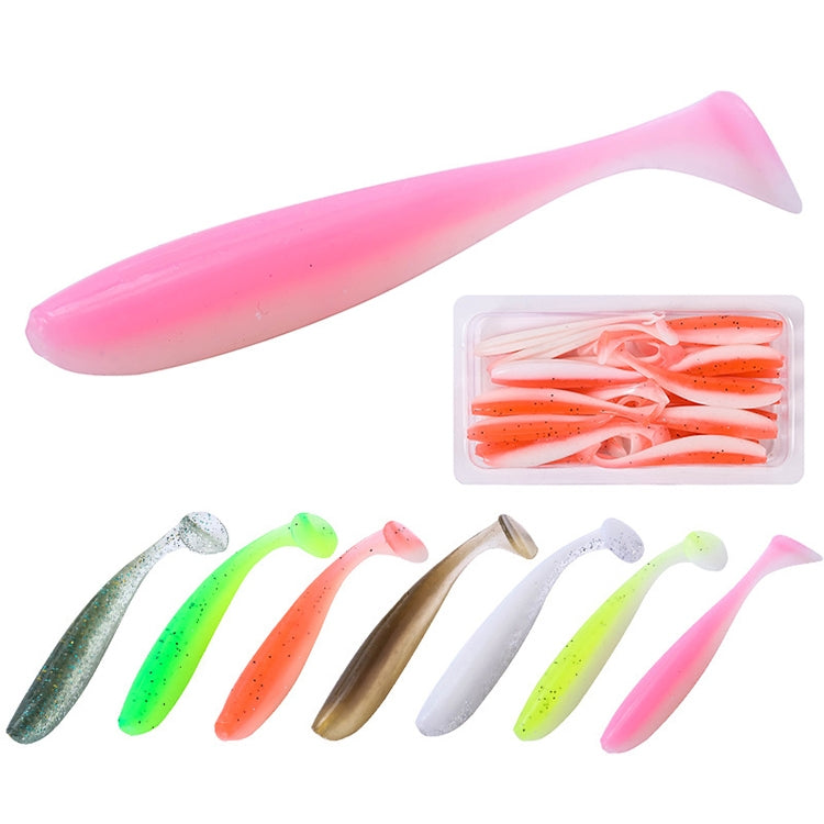 5 Set Simulated Fishing Lures Two-Color T-Tail Soft Lures Bionic Sea Fishing Lures, Colour: 6
