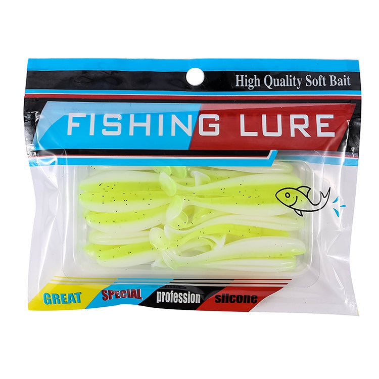 5 Set Simulated Fishing Lures Two-Color T-Tail Soft Lures Bionic Sea Fishing Lures, Colour: 6