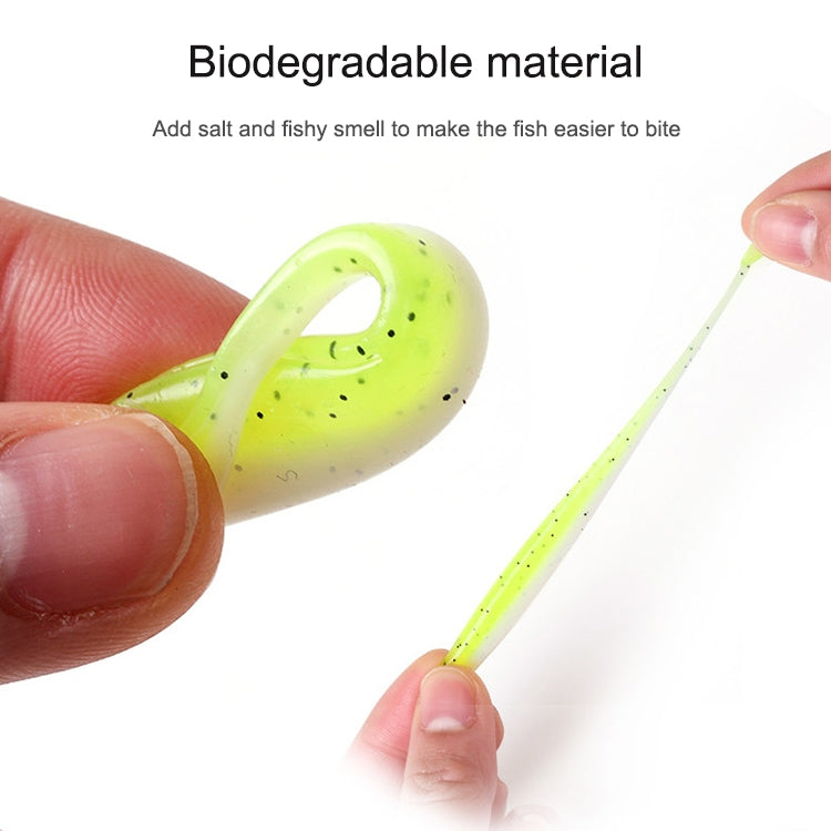 5 Set Simulated Fishing Lures Two-Color T-Tail Soft Lures Bionic Sea Fishing Lures, Colour: 6