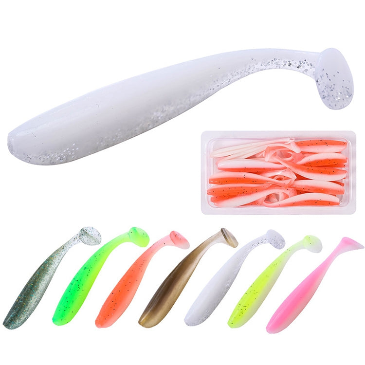 5 Set Simulated Fishing Lures Two-Color T-Tail Soft Lures Bionic Sea Fishing Lures, Colour: 8