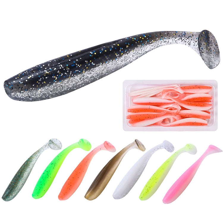 5 Set Simulated Fishing Lures Two-Color T-Tail Soft Lures Bionic Sea Fishing Lures, Colour: 11