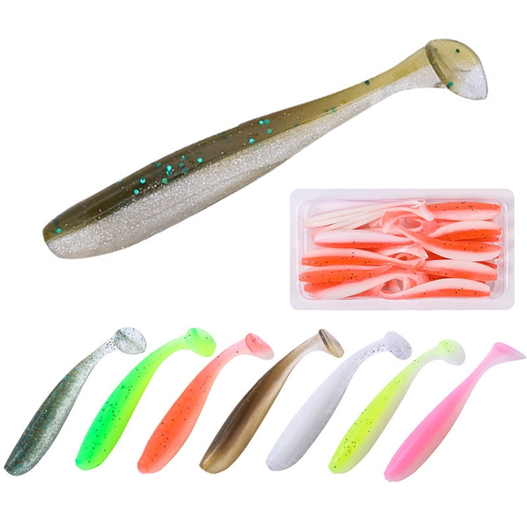 5 Set Simulated Fishing Lures Two-Color T-Tail Soft Lures Bionic Sea Fishing Lures, Colour: 12