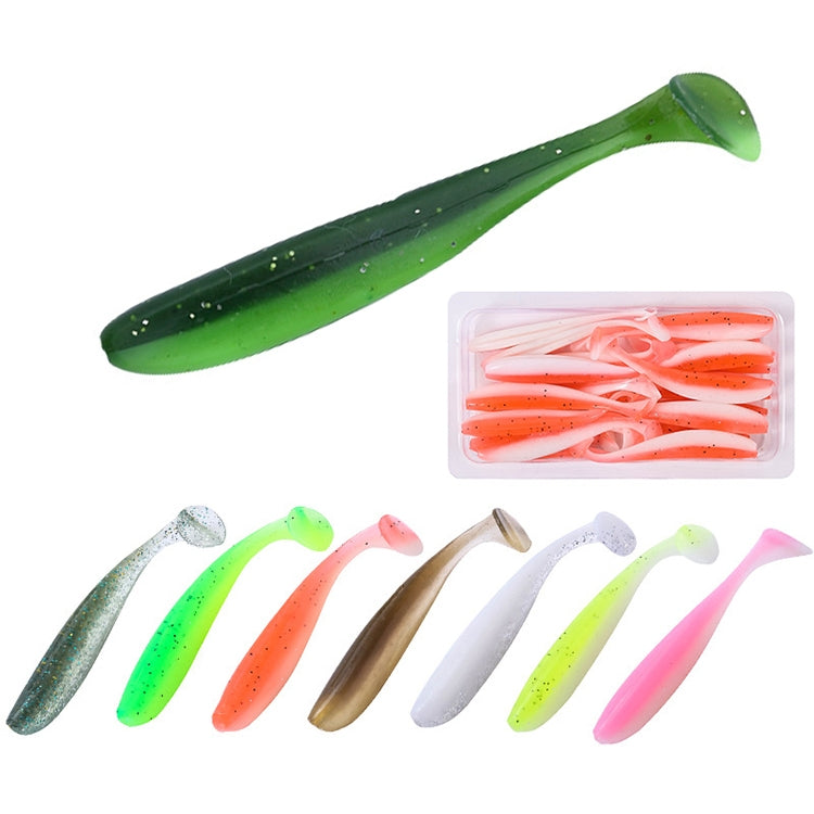 5 Set Simulated Fishing Lures Two-Color T-Tail Soft Lures Bionic Sea Fishing Lures, Colour: 13