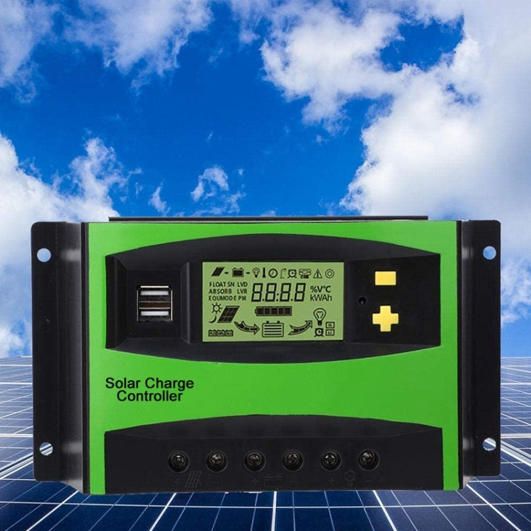 30A 12V/24V AUTO PWM Solar Charge Controller USB Output Solar Controller