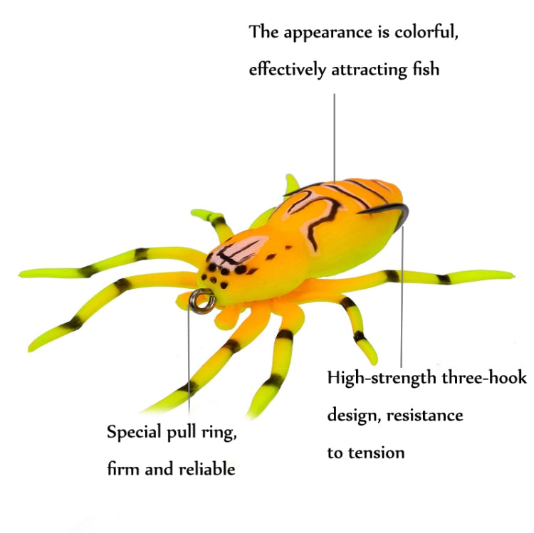 2 PCS Outdoor Fishing Bionic Bait For All-Water Web Spider Bait
