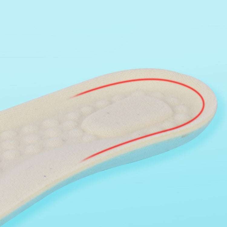 XD-910 5 Piars Jersey Surface And Vigorously Cotton Children Soft Sports Insoles, Size: 26-30
