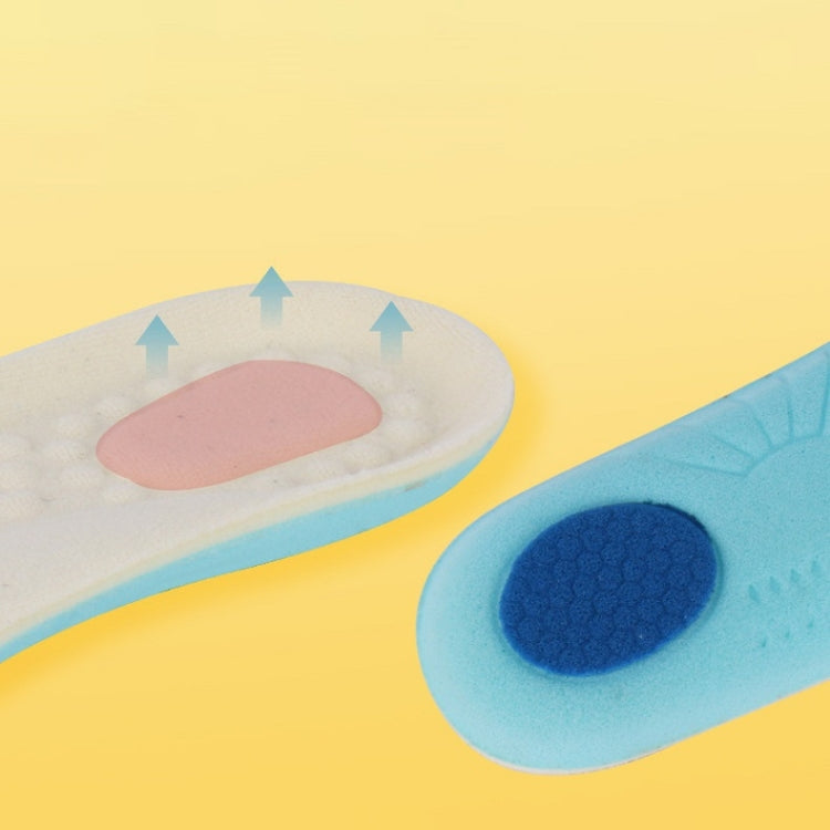 XD-910 5 Piars Jersey Surface And Vigorously Cotton Children Soft Sports Insoles, Size: 26-30