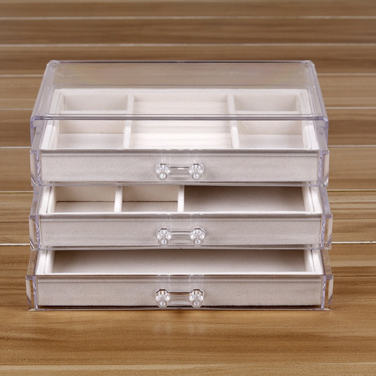 Acrylic Three-Layer Drawer Jewelry Box Jewelry Storage Display Packaging Box