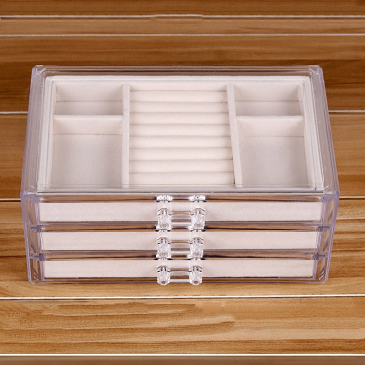 Acrylic Three-Layer Drawer Jewelry Box Jewelry Storage Display Packaging Box