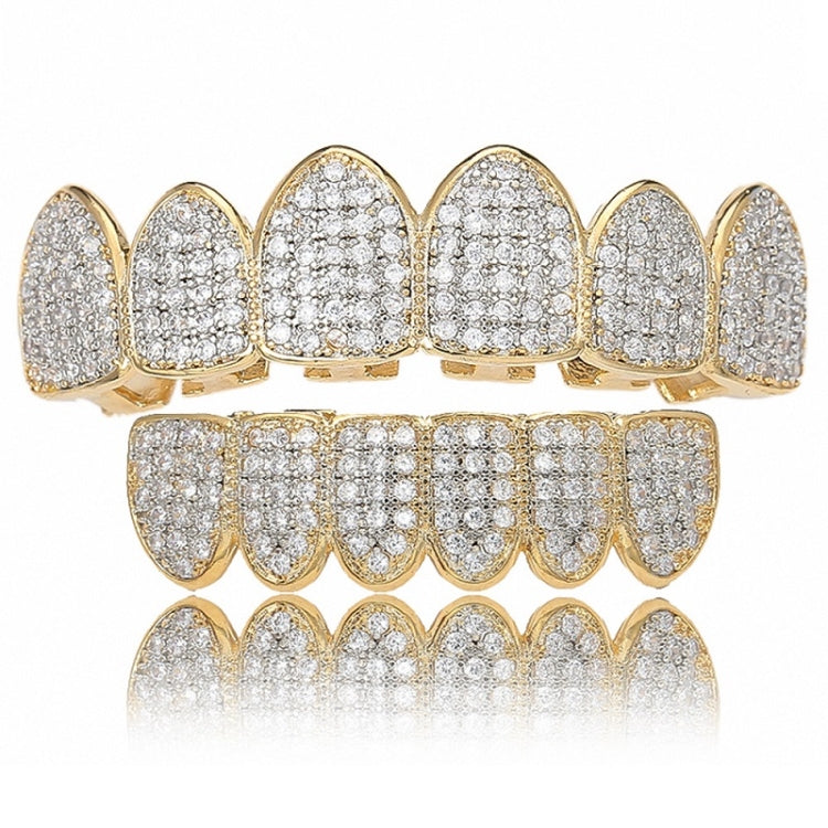Halloween Accessories Micro-Inlaid Zircon Hip-Hop Braces, Colour: Gold Suit