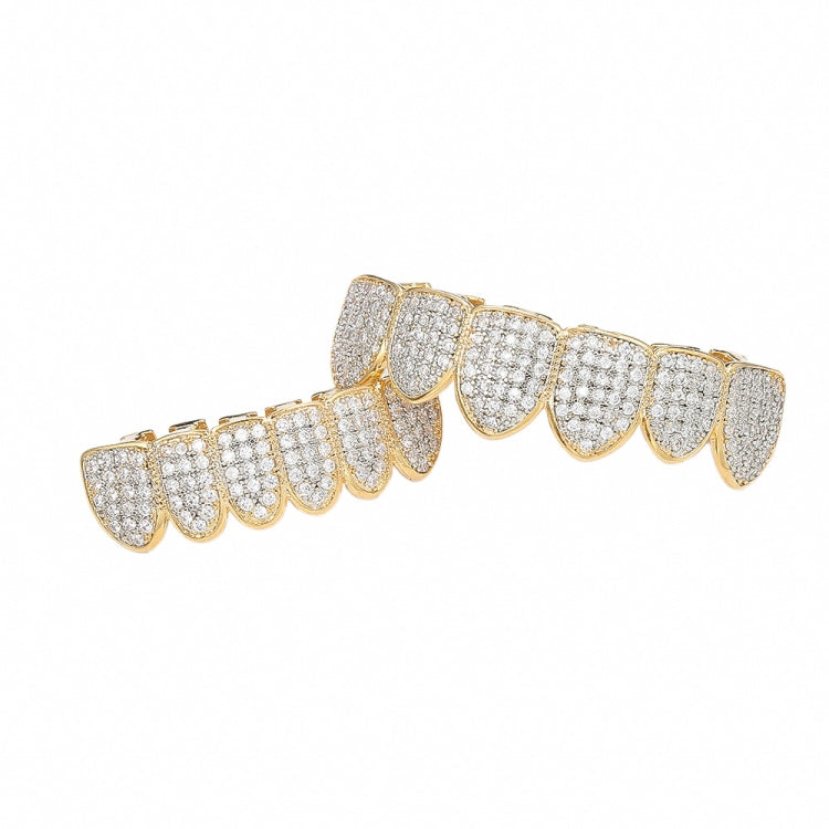 Halloween Accessories Micro-Inlaid Zircon Hip-Hop Braces, Colour: Gold Suit